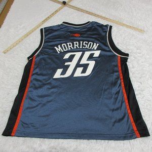 VINTAGE Adidas Charlotte Bobcats Adam Morrison Jersey Large Adult Blue Mens 35